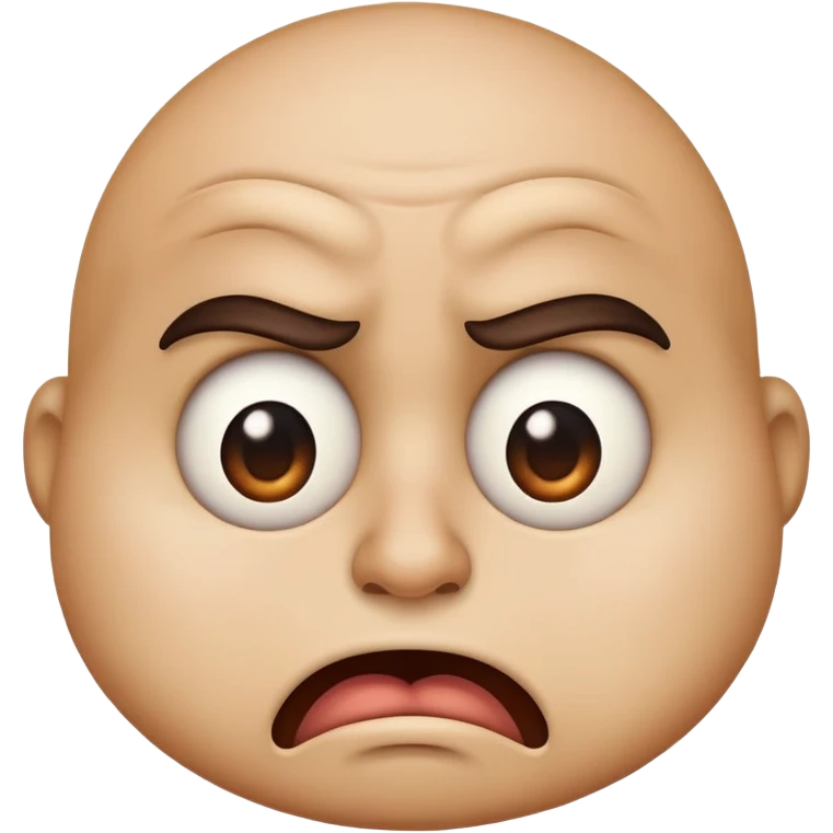 Создай эмодзи где смайлик с отвращением смотрит на тебе находясь в тени emoji