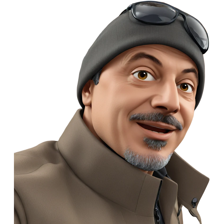 outdoor portrait of stylish man emoji