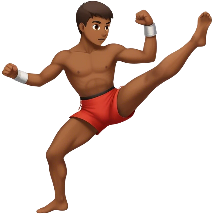 Roundhouse kick emoji