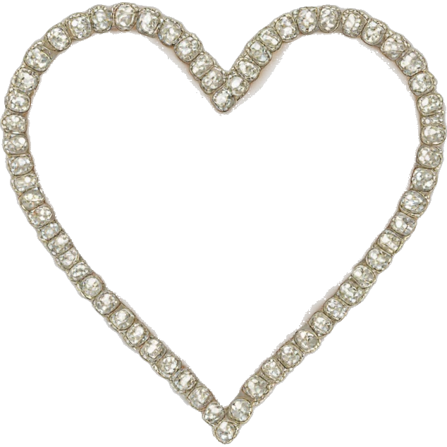 Beige Heart with bling  emoji