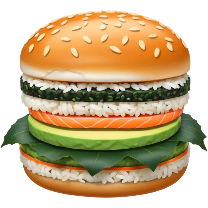 Sushi burger  emoji