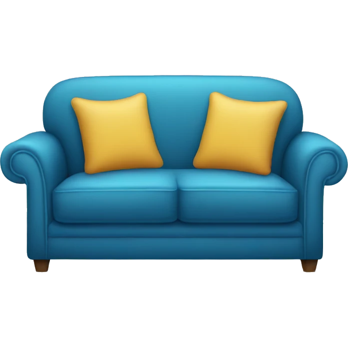 blue couch chair emoji