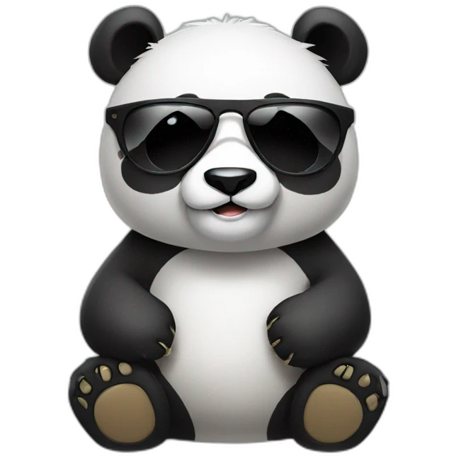 Panda with sunglasses  emoji
