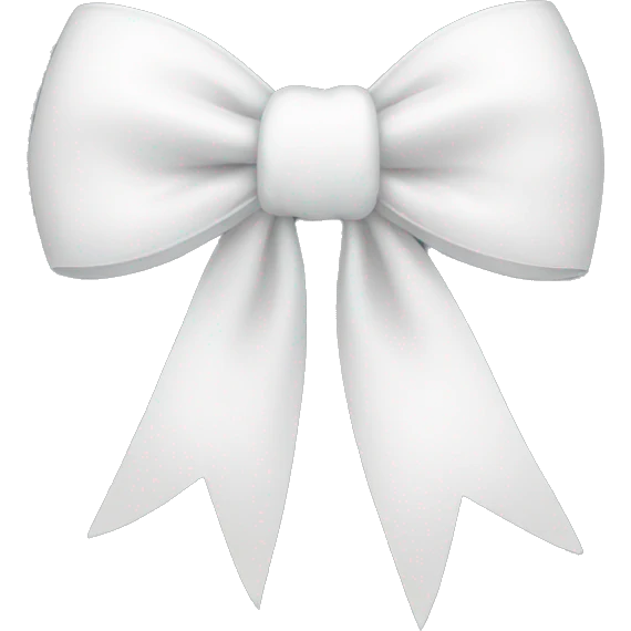 white bow emoji