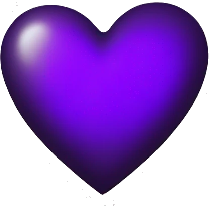 Black heart half purple heart emoji