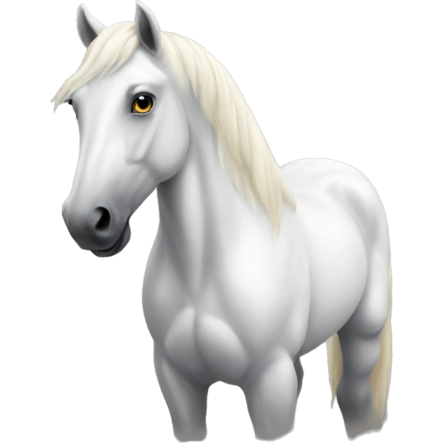 White horse  emoji