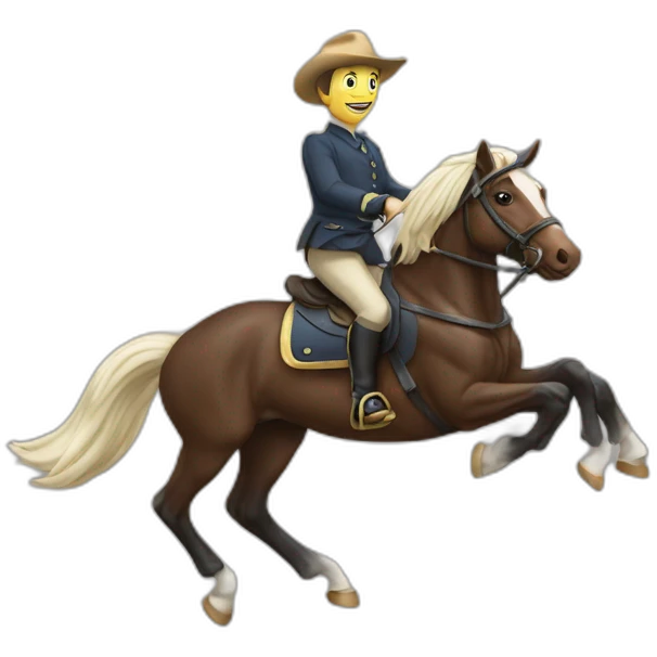 Cheval qui saute emoji