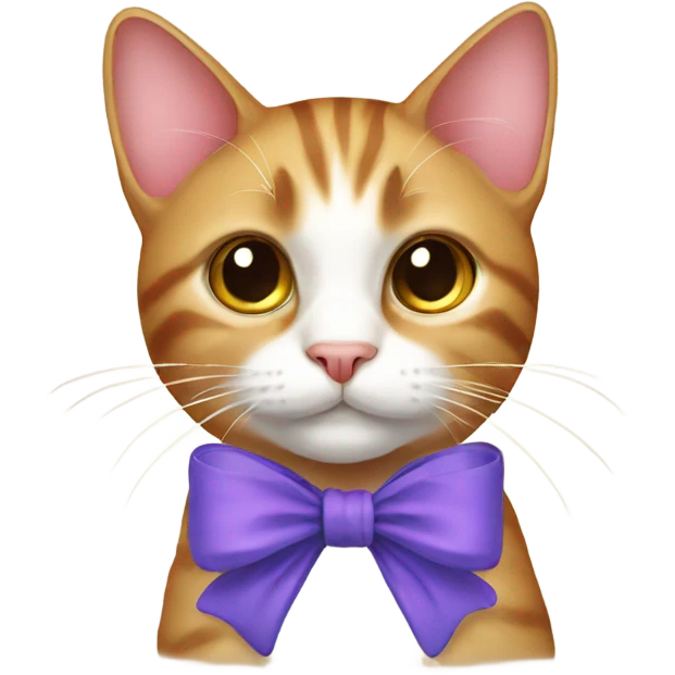 Cat with bow emoji