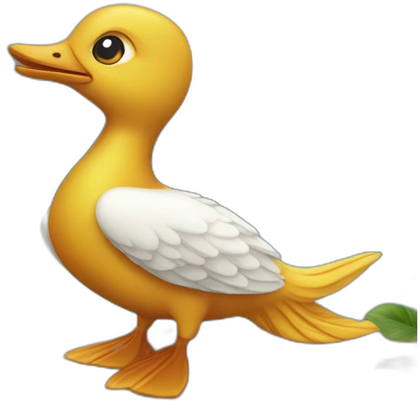 Poussin sur un dophin emoji
