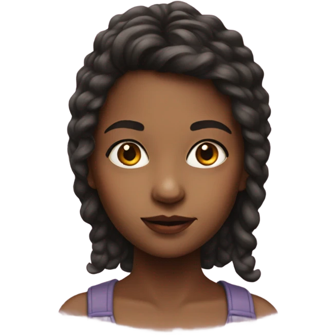 realistic portrait of girl emoji