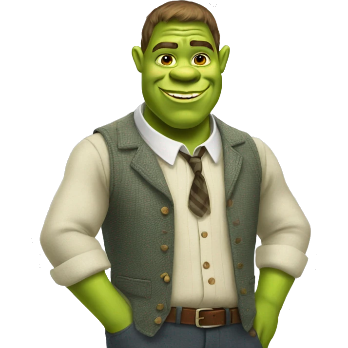 Preppy shrek emoji