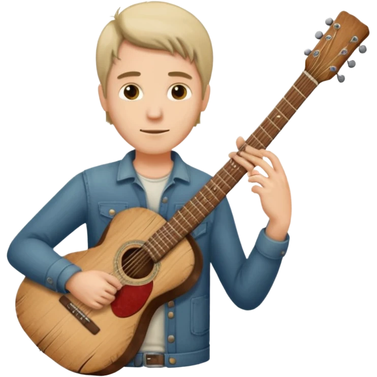 man holding guitar emoji