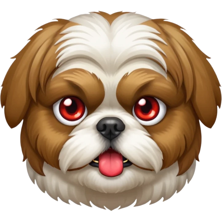 Shih Tzu dog drunk emoji