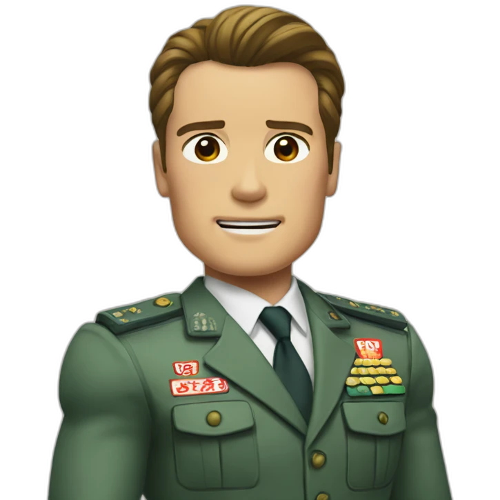arnold schwarzenegger in japanese girl uniform emoji
