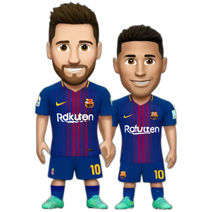 Messi et Ronaldo emoji