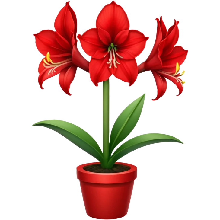 Can you make red Amaryllis emoji