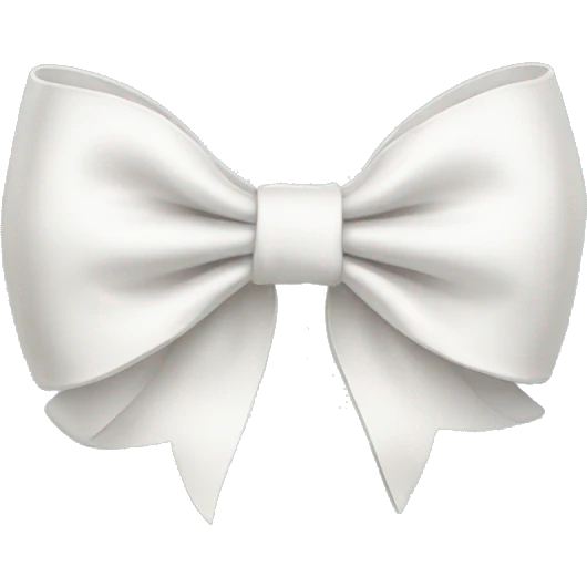 White bow  emoji