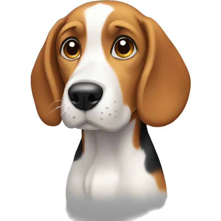 Beagle standing  emoji