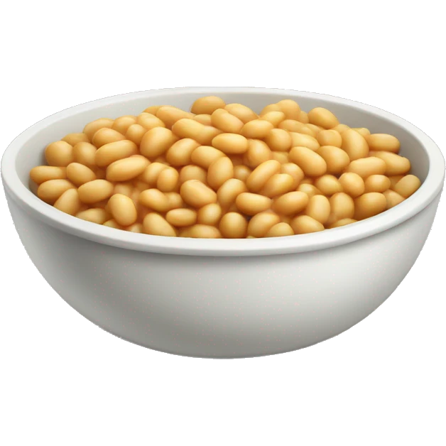 Bowl of cheesy Beans emoji
