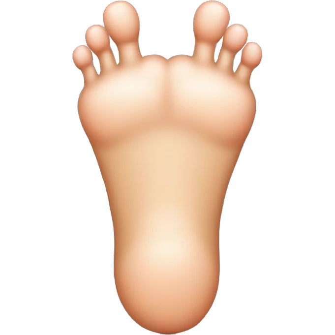 a foot with a very large big toe emoji