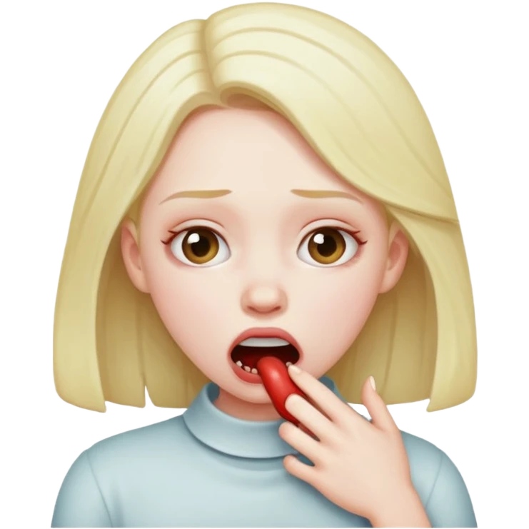 girl choking emoji
