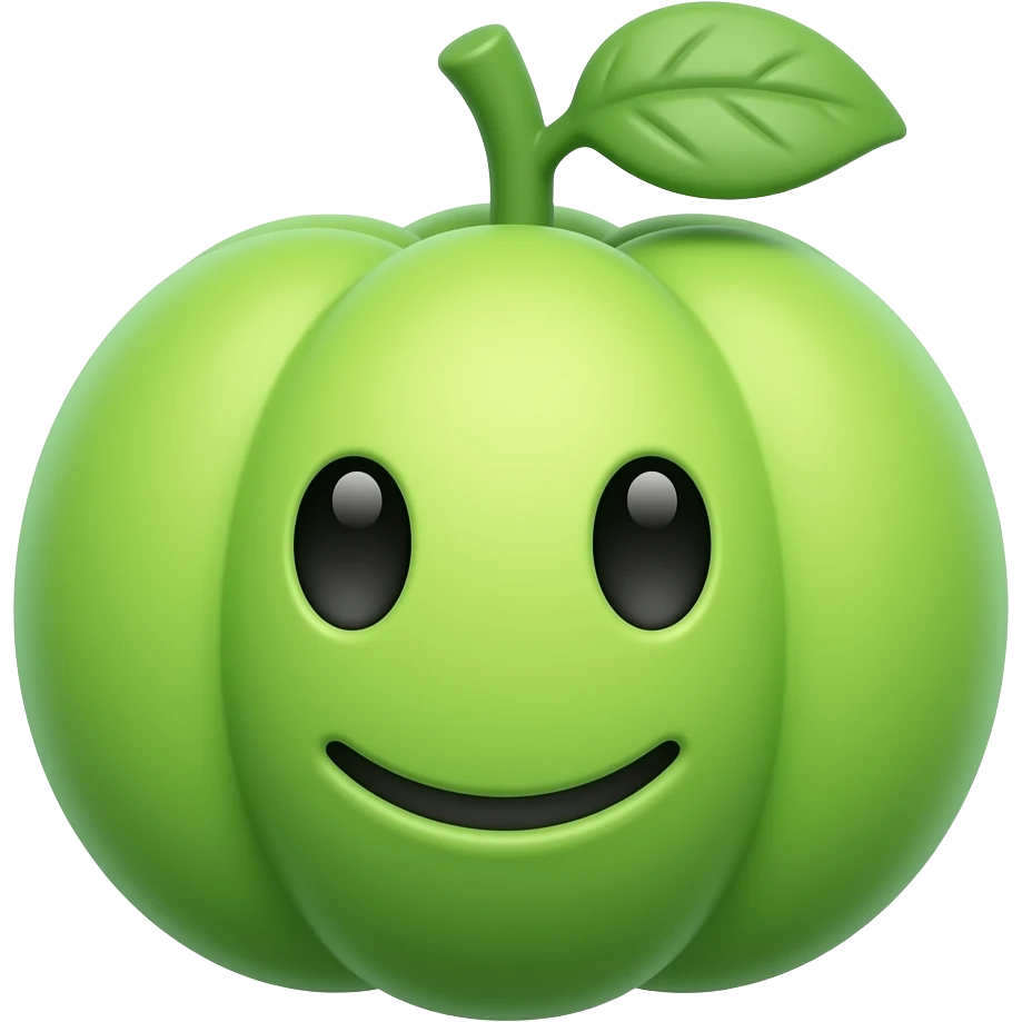 Plant with a face emoji