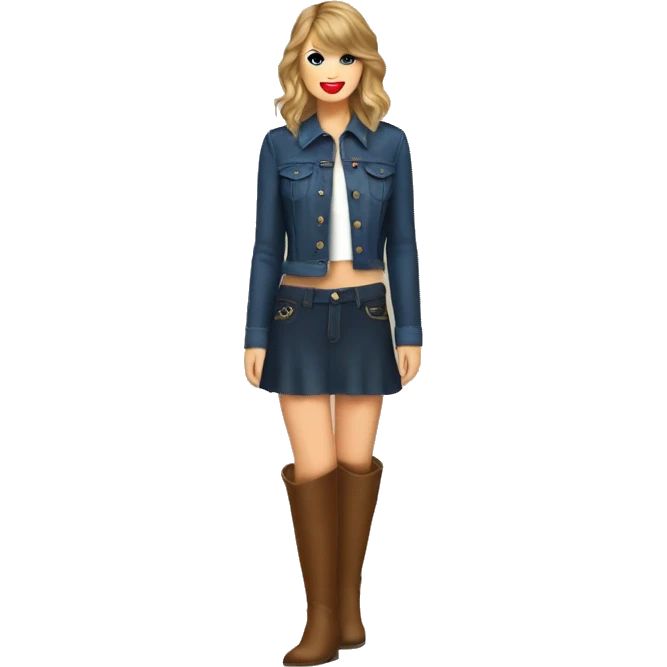taylor swift wearing boots emoji