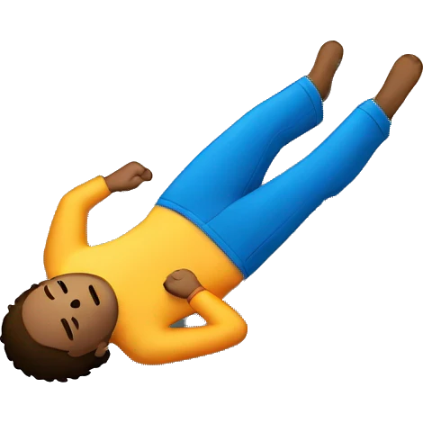person lies on floor emoji