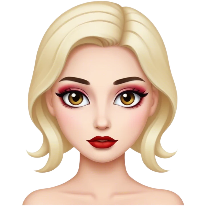 woman wearing makeup emoji