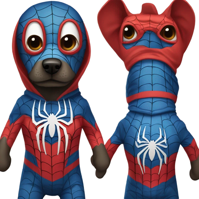 DOG in full SPIDER MAN emoji