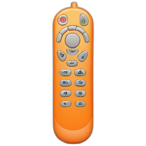 Remote control in orange colour  emoji