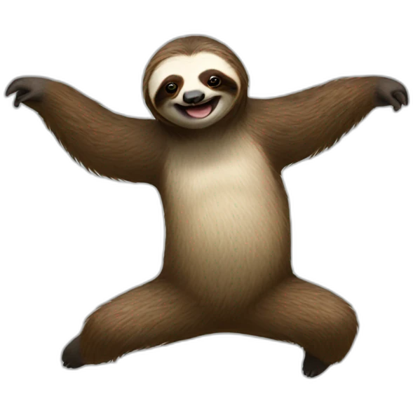 Sloth dancing emoji