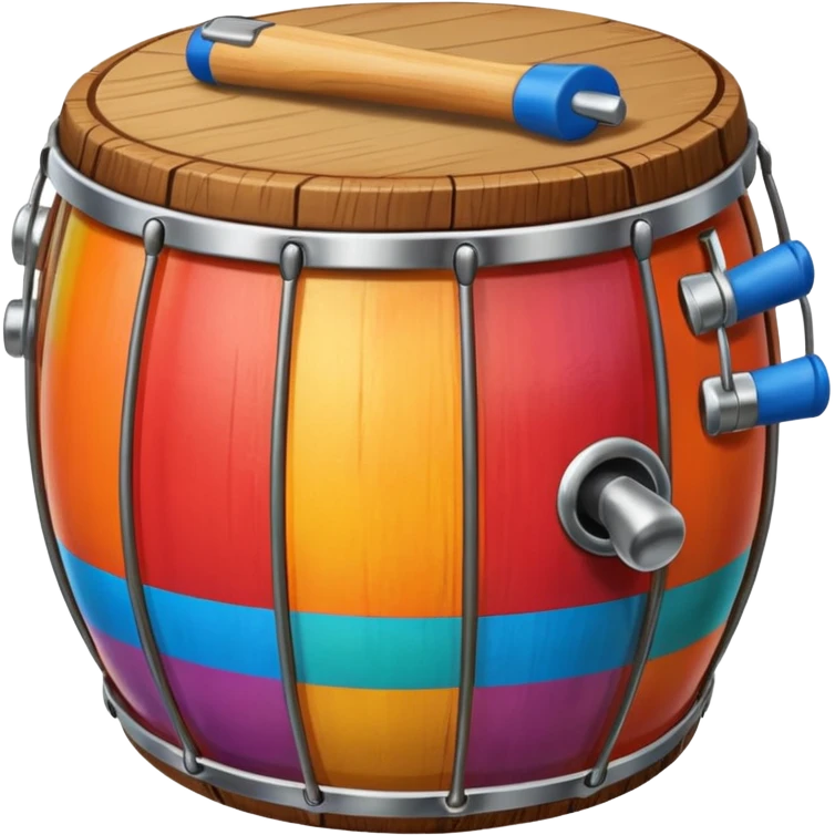play colorful tambor emoji