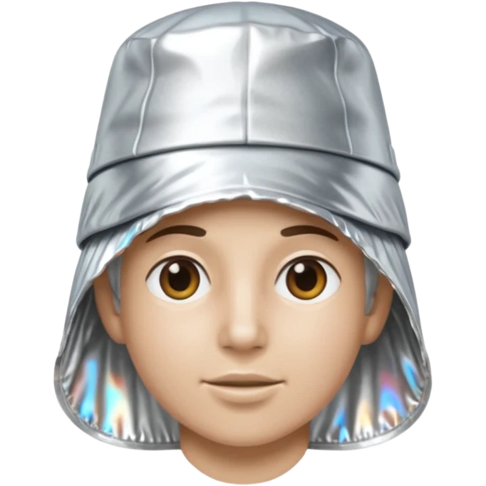 top of head tin foil hat  emoji