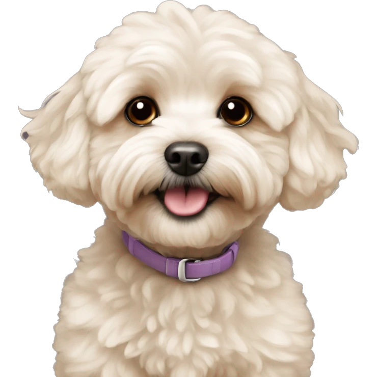 Maltipoo with name “Finik” emoji