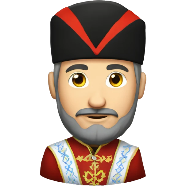 Ukrainian Cossack in national costume emoji