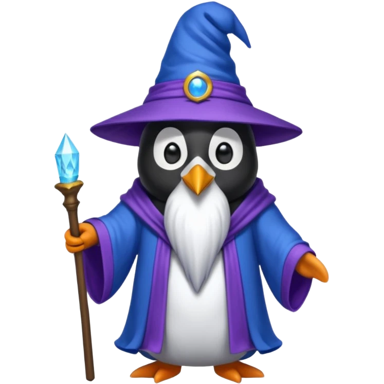 Penguin Wizard emoji