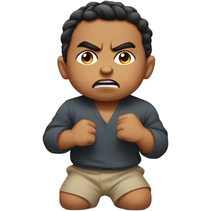 Angry south Asian baby noy emoji