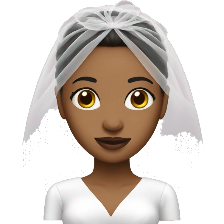 Bride with heart eyes and veil emoji