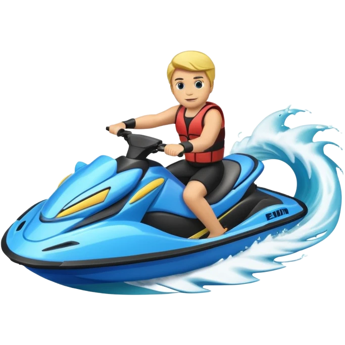 Moto d’acqua con onda  emoji