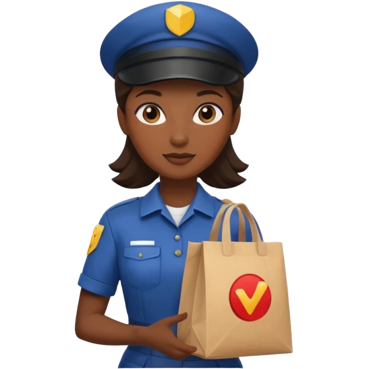 Food Delivery Courier woman emoji