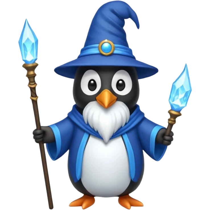 Penguin Wizard emoji