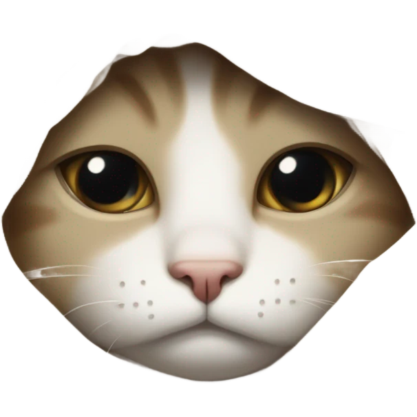 sad cat in a blanket  emoji