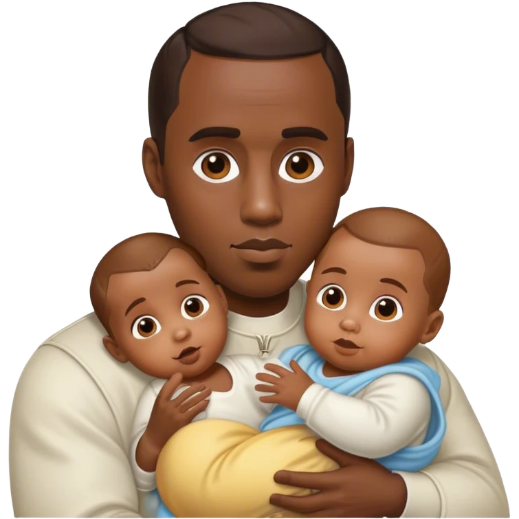 diddy holding a baby emoji