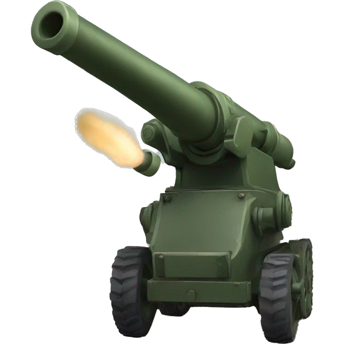 artillery gun emoji