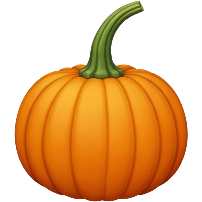 Long Curved Stem Pumpkin emoji