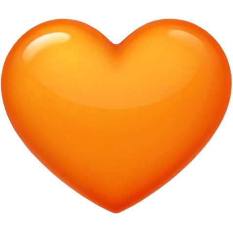orange heart emoji