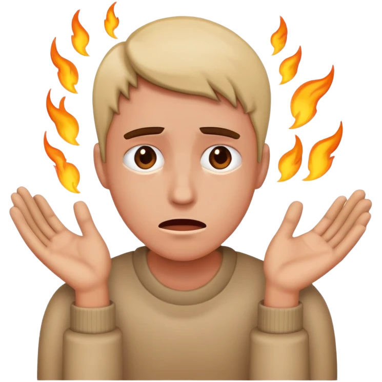 Persona teniendo un episodio de crisis  emoji