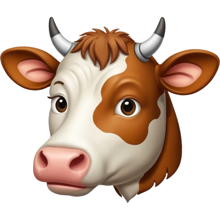 A cow makes with Saturn
 emoji