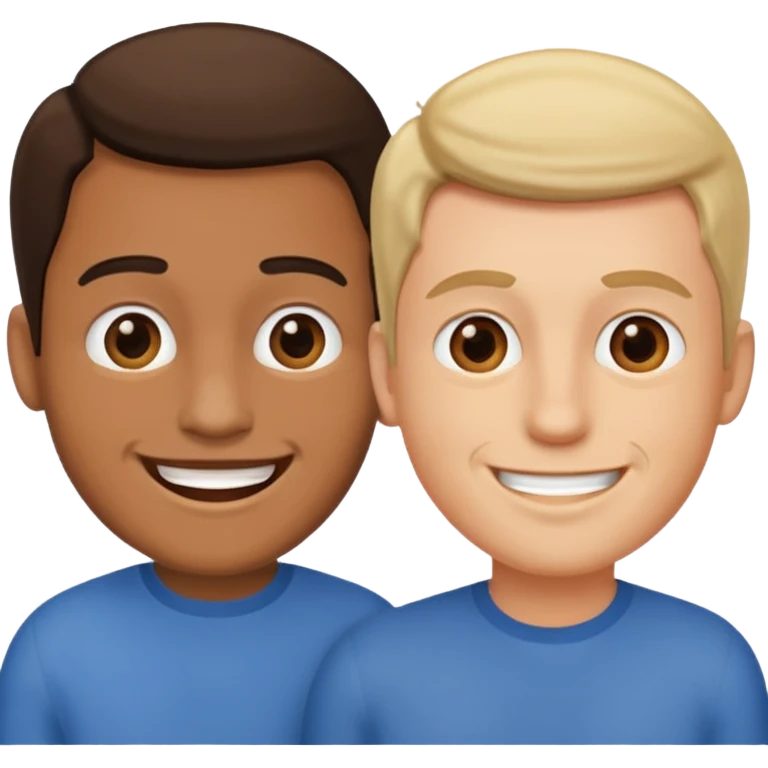 two mans talking emoji